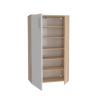 Scarpiera 6 Ripiani 2 Ante 70x34x120h 18 Paia Nube Bianco Rovere Sonoma