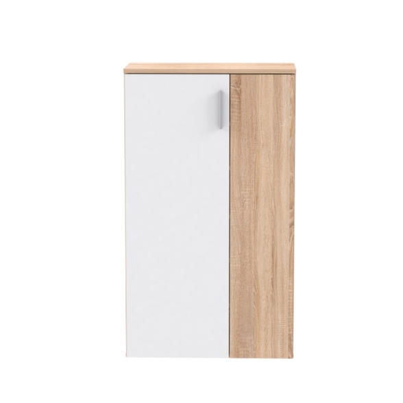 Scarpiera 6 Ripiani 2 Ante 70x34x120h 18 Paia Nube Bianco Rovere Sonoma
