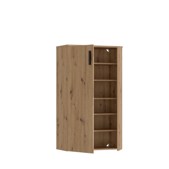 Scarpiera 6 Ripiani 2 Ante 70x34x120h 18 Paia Nube Rovere Artisan