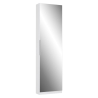 Scarpiera Alta Con Specchio 1 Anta 50x20x180 h Runa Bianco Opaco