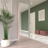 Scarpiera Alta Con Specchio 1 Anta 50x20x180 h Runa Rovere Sabbia