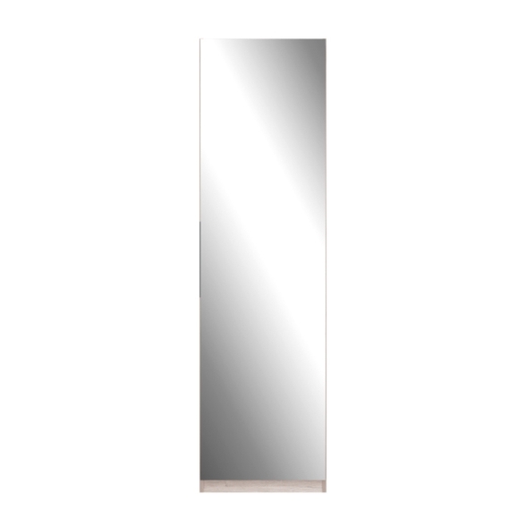 Scarpiera Alta Con Specchio 1 Anta 50x20x180 h Runa Rovere Sabbia