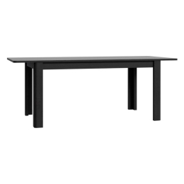 Tavolo Allungabile 90x160-206 Cm Da Arredo Interno Lehman Rovere Nero