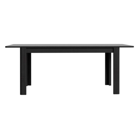 Tavolo Allungabile 90x160-206 Cm Da Arredo Interno Lehman Rovere Nero