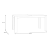Tavolo Allungabile 90x160-206 Cm Da Arredo Interno Lehman Sabbia