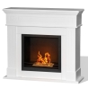 Camino a bioetanolo da terra Cambridge con cornice Bianco 110x37x102h  