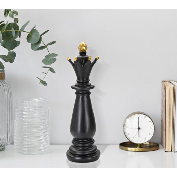 Alfiere Nero E Oro Cm Ø 12,5X38,5