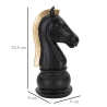 Cavallo Nero E Oro Cm 10,5X8,5X19