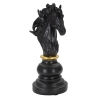 Cavallo Nero E Oro Cm 14X11X27