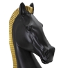 Cavallo Nero E Oro Cm Ø 18,5X50