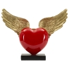 Cuore Con Ali Porta Candele Cm 36,5X14X30,5