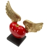 Cuore Con Ali Porta Candele Cm 36,5X14X30,5