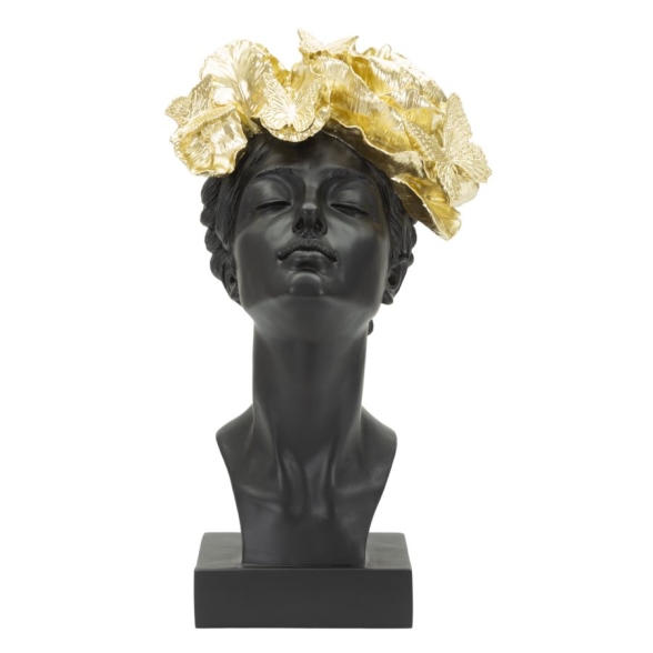 Donna Con Farlalle In Testa Cm 21X20X36,5