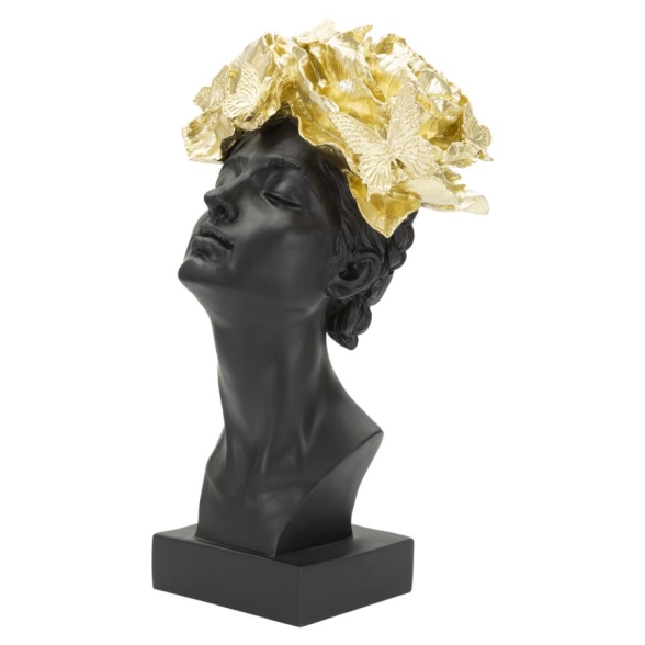 Donna Con Farlalle In Testa Cm 21X20X36,5