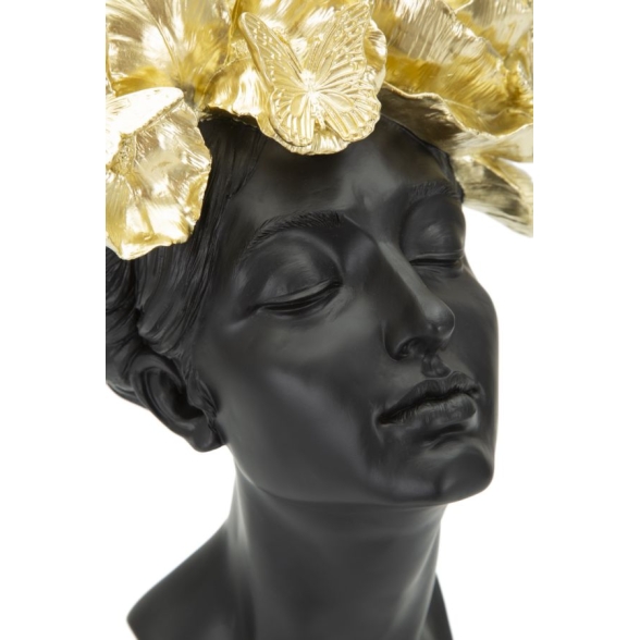 Donna Con Farlalle In Testa Cm 21X20X36,5