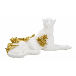 Leopardo White/Gold Cm 53X21,5X24