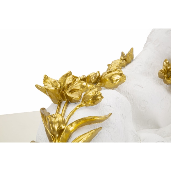 Leopardo White/Gold Cm 53X21,5X24