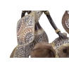 Masai Tribal Con Elefante Cm 22,5X12X32,5