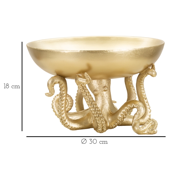 Octupus Svuota Tasche Cm Ø 30X18