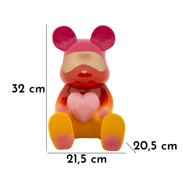 Orsetto Rainbow Seduto Cm 21,5X20,5X32