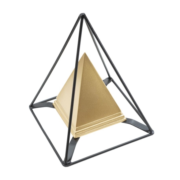 Piramide Gold Con Ferro Cm 15X15X21 