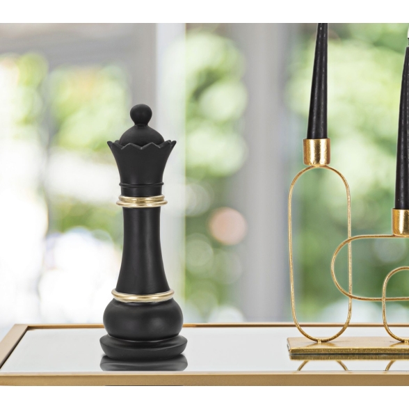 Regina Nera E Oro Cm Ø 9X25,5