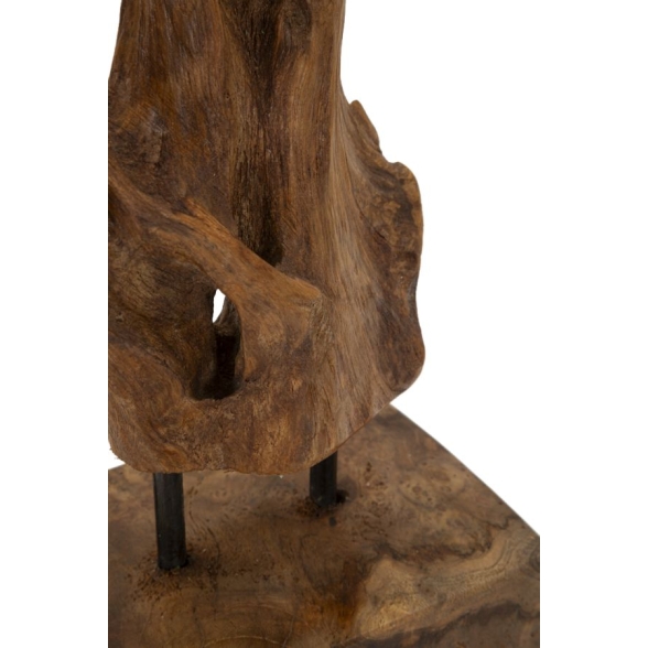 Scultura Akar In Teak Ric, Cm 20X11X34 Min 2