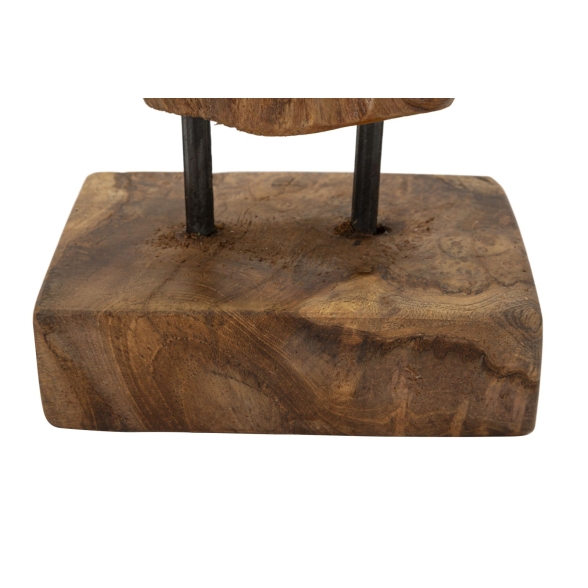 Scultura Akar In Teak Ric, Cm 20X11X34 Min 2
