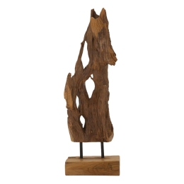 Scultura Akar In Teak Riciclato Cm 18X13X55