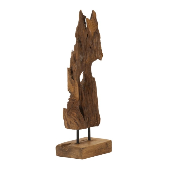 Scultura Akar In Teak Riciclato Cm 18X13X55