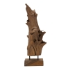 Scultura Akar In Teak Riciclato Cm 23X27X64