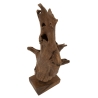 Scultura Akar In Teak Riciclato Cm 23X27X64