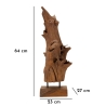 Scultura Akar In Teak Riciclato Cm 23X27X64