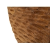 Scultura Coin In Teak Riciclato Cm 30X15,5X40