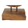 Scultura Coin In Teak Riciclato Cm 30X15,5X40