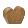 Scultura Cuore In Teak Ric. Cm 10X10X25