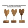 Scultura Cuore In Teak Ric. Cm 10X10X25