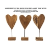 Scultura Cuore In Teak Ric. Cm 15X10X35
