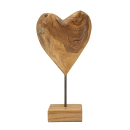 Scultura Dobu In Teak Riciclato Cm 20X12X37