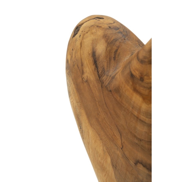 Scultura Dobu In Teak Riciclato Cm 20X12X37