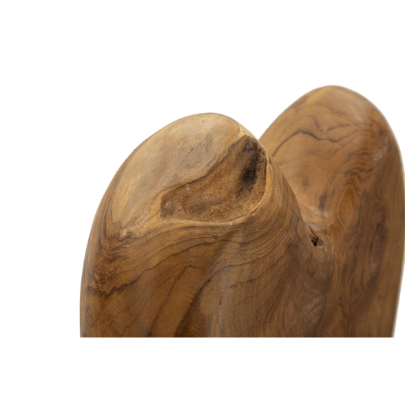 Scultura Dobu In Teak Riciclato Cm 25X12X45