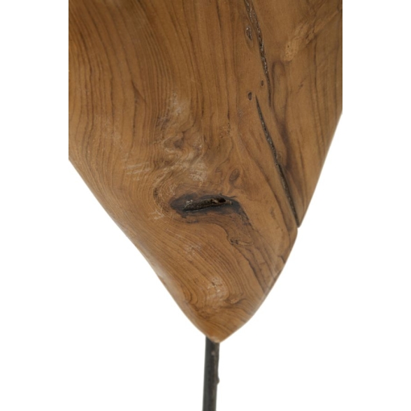 Scultura Dobu In Teak Riciclato Cm 25X12X45