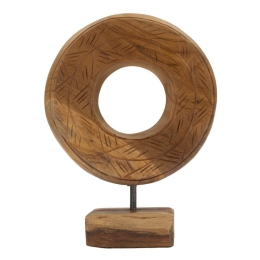 Scultura Dorat In Teak Ric. Cm 20X10X28