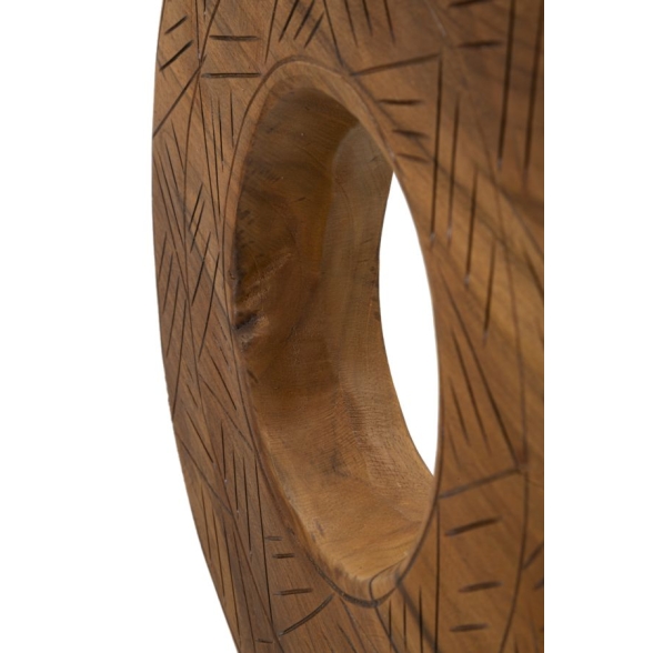Scultura Dorat In Teak Riciclato Cm 35X10X58