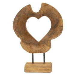 Scultura Hasi In Teak Riciclato Cm 28X10X38