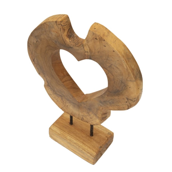 Scultura Hasi In Teak Riciclato Cm 28X10X38