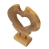 Scultura Hasi In Teak Riciclato Cm 28X10X38