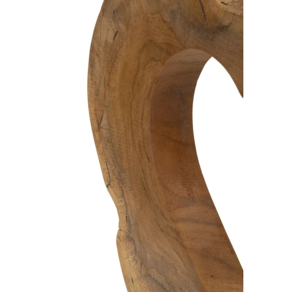 Scultura Hasi In Teak Riciclato Cm 28X10X38