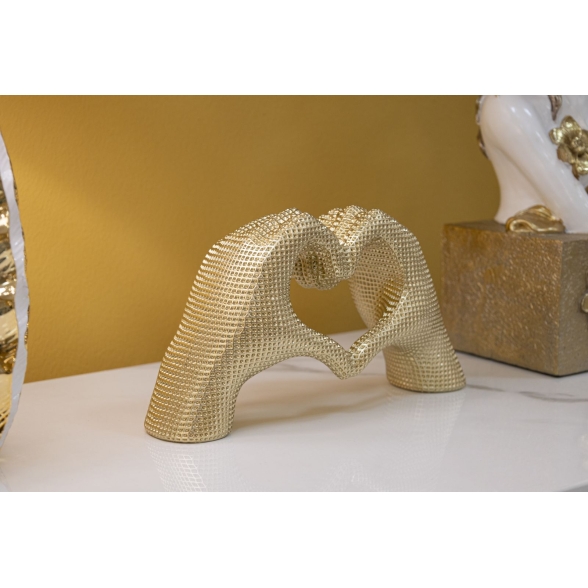 Scultura Lover Gold Cm 25X7,5X13,5 