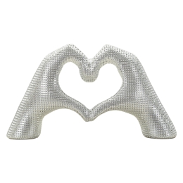 Scultura Lover Silver Cm 25X7,5X13,5 